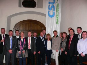 Monika Hohlmeier mit den Kreistagskandidaten